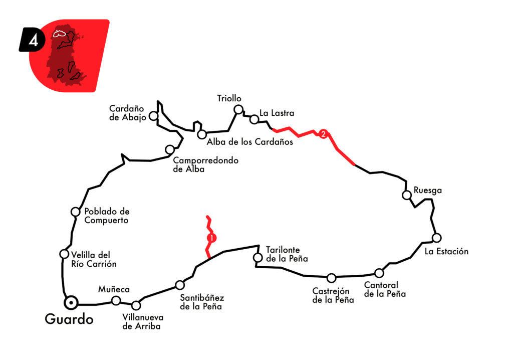 Mapa de la Etapa 4 - Guardo - Palencia Cyclope Road Racing Series